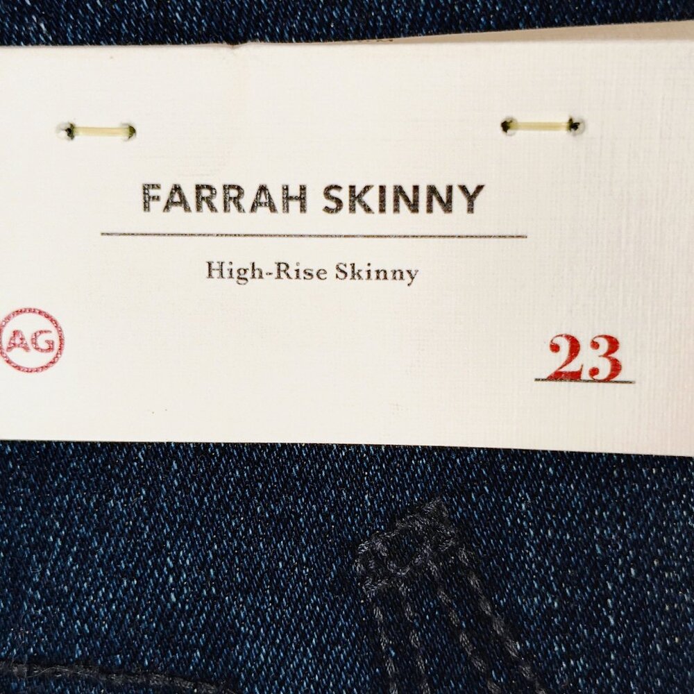 AG‎ Women's Size 23R High-Rise Farrah Skinny Jeans NWT - Picture 3 of 14